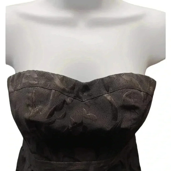 American Eagle Outfitters Black Floral Sleeveless Mini Cocktail Dress Size 0 - Picture 4 of 10